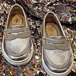 Cole Haan Silver Toddler Loafers